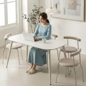 모리나 포세린 세라믹 4인용 식탁세트 베리의자4)