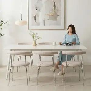 폴로 포세린 세라믹 6인용 식탁세트 베리의자6)