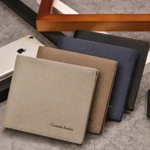 소프트 슬림 남성용 반지갑 MI129 가죽 용 지갑 반 슬림 남성 고급 (WFKBD4O)