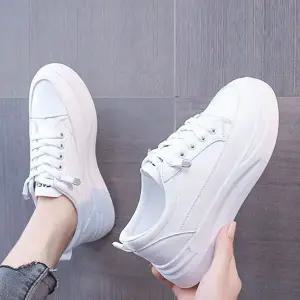 [하프클럽/]여성 심플 키높이 스니커즈 발편한 신발 쿠션 스니커즈 둥근쉐