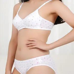 [하프클럽/]주니어 브라 하트패턴 노와이어 2단계 아동용 브래지어 소녀용