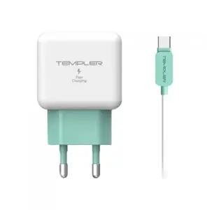 [하프클럽/]템플러 분리형 C타입 QC 3.0 급속 충전기 TEM-P21-QC30U1A 1M / 1M