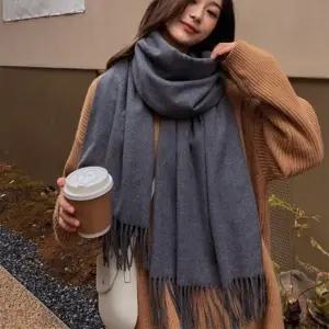 심플 무지 목도리 여성용 따뜻한 겨울 니트목도리