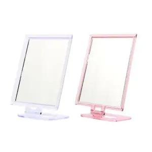 사각 스탠드 탁상거울 중 1P 책상 화장대 거울 WB24538