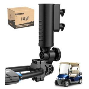 9.99WORLD MALL 골프 푸시 카트 우산 홀더-헤비 듀티 알루미늄 합금 베이스 홀더 180도 회전, 카트용 범용 홀더, 유모차, 자전거, 휠체어, 비치 체어