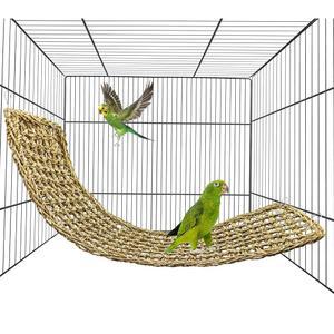 새 해초 매트 30인치 7인치 앵무새 천연 잔디 직조망 해먹 잉꼬 등반 로프 사다리 매트 씹기 케이지 액세서리 비둘기 마카티엘 코누어 버기 코카투 쥐수염 드래곤용