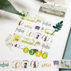 수채화 마스킹 숲속친구들 테이프 (WFKBKOY)