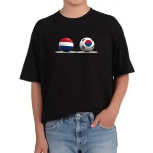 반팔티 한국 네덜란드 튜울립 국기 다양한색상 전사이즈 (WFKC7OR)