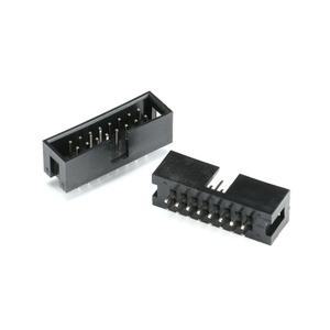 스트레이트 수 슈라우드 PCB 박스 헤더 IDC 소켓 2.54mm 2x8 핀 16 100 개