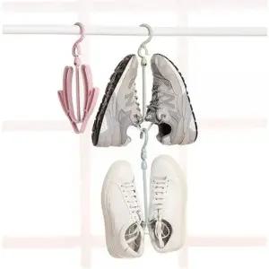 튼튼한신발건조대 이중후크 공간활용 편리한 튼튼한 신발행거 색상랜덤 (WFKBYBH)