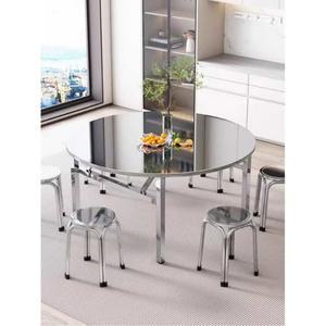 스텐 테이블 접이식 철제 야외용 레스토랑 202스틸 탁자 고기집 휴대용 길이120