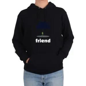 고품질 기모후드티 친구 우산 도움 고난 위로그림 전색상 사이즈 (WFKBASE)