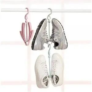 튼튼한신발건조대 이중후크 공간활용 편리한 튼튼한 신발행거 색상랜덤 (WFKBYBH)
