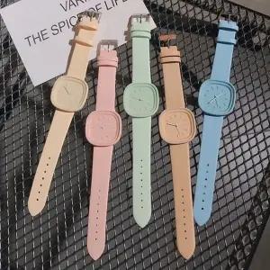 아날로그 손목시계 파스텔 여성시계 학생 학원 (WFKBRLE)