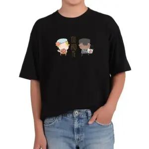 반팔티 유앤미 블랙 화이트 친구 다양한색상 전사이즈 (WFKC7SE)