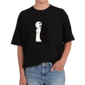 반팔티 머리긴 여자 귀신 유령 할로윈 다양한색상 전사이즈 (WFKC7TS)