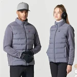 [공장직영 티공장] 엠리밋 LGTWJ27519 겨울 남녀공용 히트엠 경량 하이브리드 자켓 딥그레이