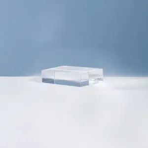 [하프클럽/]투명 아크릴 큐브 소형 장식 블록 진열용 정사각형 디스플레이