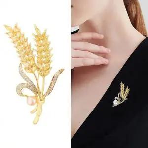 [하프클럽/]보리 인기 골드 브로치 패션 감성 액세서리