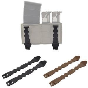 2pcs MOLLE 서바이벌 고정 클립 야외 사냥 액세서리 나일론 퀵 릴리스 스트립 매거진 파우치 배낭 조끼