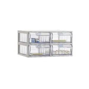 칸막이정리함 정리함 투명 세로2칸 A타입 가로2칸 수납박스 (WFKC6GN)