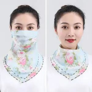 민트색상 마스크스카프 겸용 목스카프 마스크기능스카프 (WFKC6LA)