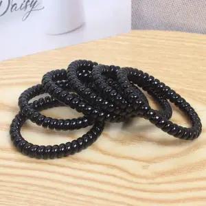 [셀러에이드]머리끈 자국안남는 스프링 블랙