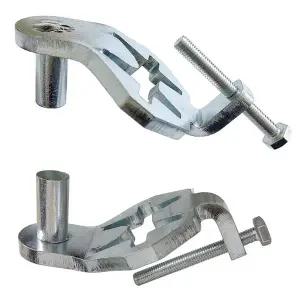 AFOURT-T-포스트 게이트 힌지 핀 58인치 2팩 농장 및 정원용 금속 울타리 게이트 행거