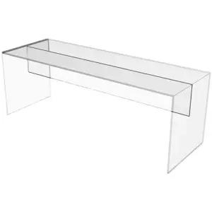 투명 벤치 야외 아크릴 대기 긴의자 대기의자 150kg 대기실