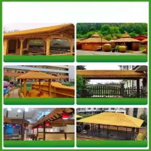 초가지붕 롤매트 인조볏짚 셀프 단열 마당 오두막