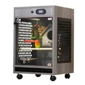 앵무새 인큐베이터 조류 온열 A형 42x60x40 부화장 양쪽 새장