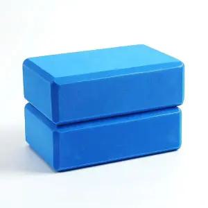 요가블록 2p 블루 초보자 EVA 홈짐 넓은