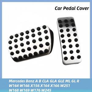 메르세데스 호환 벤츠 호환 A B CLA GLA GLE ML R W164 X156 W251 용 자동차 페달 커버