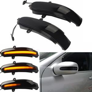 메르세데스 호환-벤츠 호환 C-클래스 W211 W203 CL203 2001-2007 LED 턴 시그널 사이드 미러 라이트 다이나