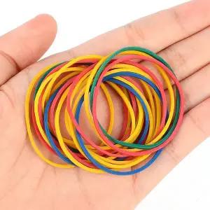 헤어끈 20P 칼라 고무줄 헤어밴드