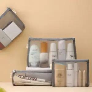 여행용 파우치 미니 삼각 사각 메쉬 정리 소지품 화장품 소품 다용도 (WFKCQ6O)