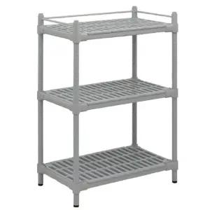 고정카트 다용도선반 BK-쉘빙3단(고정) 진열대 (WFKBRUG)