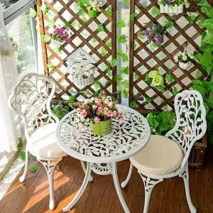 가드닝 프레임 등받이 빈티지 장미주물벤치 엔틱 카페