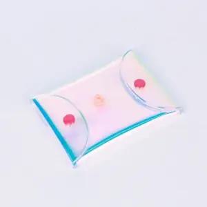 고품질 똑딱이 홀로그램 PVC 파우치 소 (WFKDPGS)