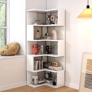 원목 ㄱ자책장 모서리 코너 나무 선반 아이방 60x60cm 안방 진열장 월넛 우드 책꽂이