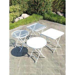 유리 발코니 테이블 커피 화이트 60 북유럽 카페 접이식 원형 야외 워터 패턴 티테이블 거실 사각