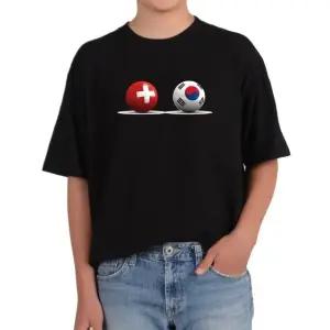 반팔티 한국 스위스 국기 은행 시계 다양한색상 전사이즈 (WFKC7PM)