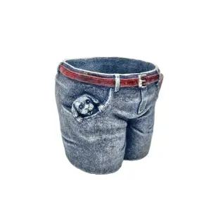 모던 수지 마블 화분 청바지 2호 12x10x11cm (WFKDGBB)