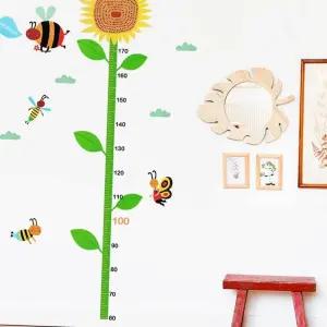 키재기 시트지 해바라기 키재기스티커 벽장식스티커 키재기스티커