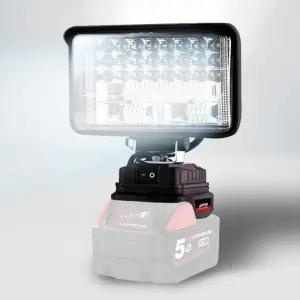 밀워키 배터리용 5 LED 워크라이트 베어툴작업용랜턴 충전등 안전용품 밝기조정 휴대용등 캠핑