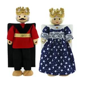 인형 왕과 비목각 원목 완구 장난감
