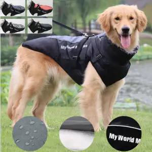 대형견 반사 패딩 하네스 겨울옷 조끼 반려동물 XL강아지옷 강아지패딩 강