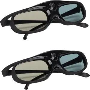 요이데수 2Pcs DLP 3D 안경 144Hz 충전식 액티브 셔터 링크 LCD 렌즈 옵토마용 오젝터용 for