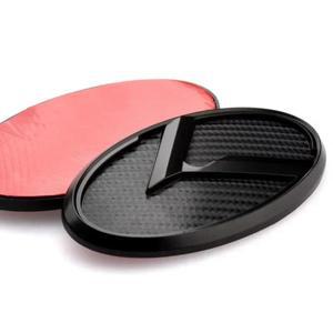 1개 x 3D ABS K 로고 자동차 앞 보닛 후면 트렁크 엠블럼 배지 스티커 기아 스포티지 옵티마 소렌토 포르테