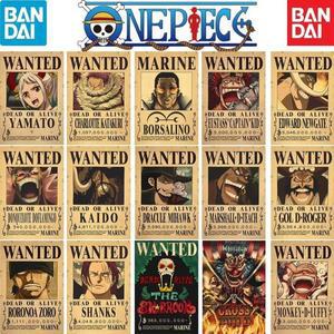 원피스 Anime Bounty Wanted 포스터 Luffy 5th Gear Nika Form Roronoa Katakuri 레트로 크래프트 종이 룸